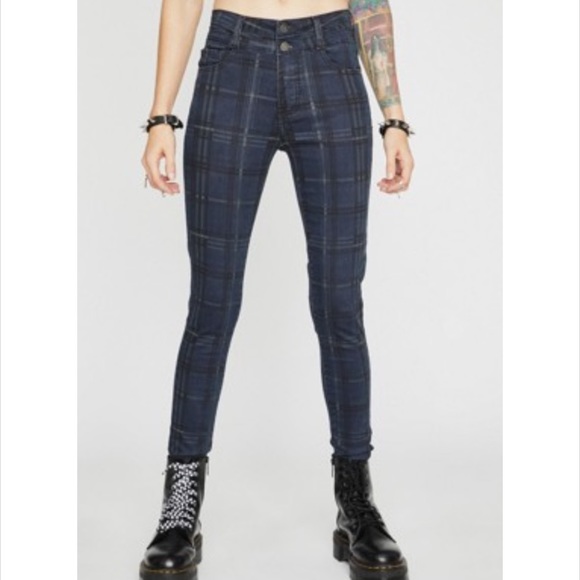 Dolls Kill Cute But Cray Plaid Pant - Picture 4 of 6